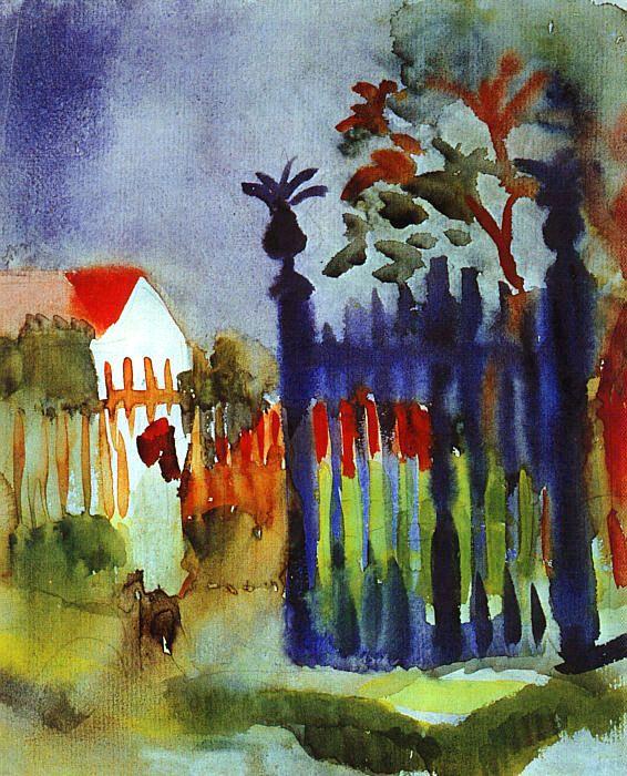 August Macke Garden Gate